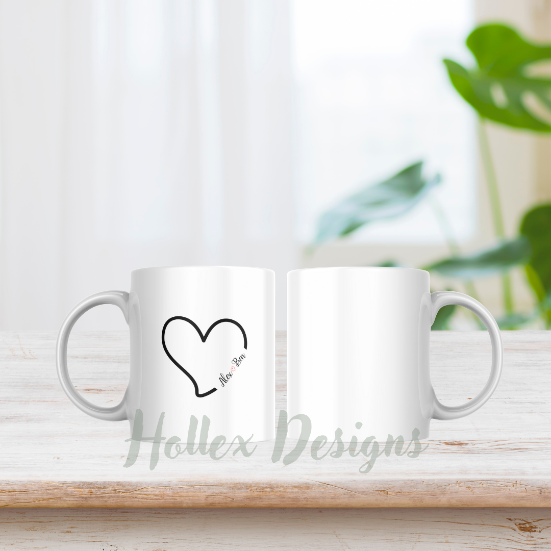 Heart Names Mug