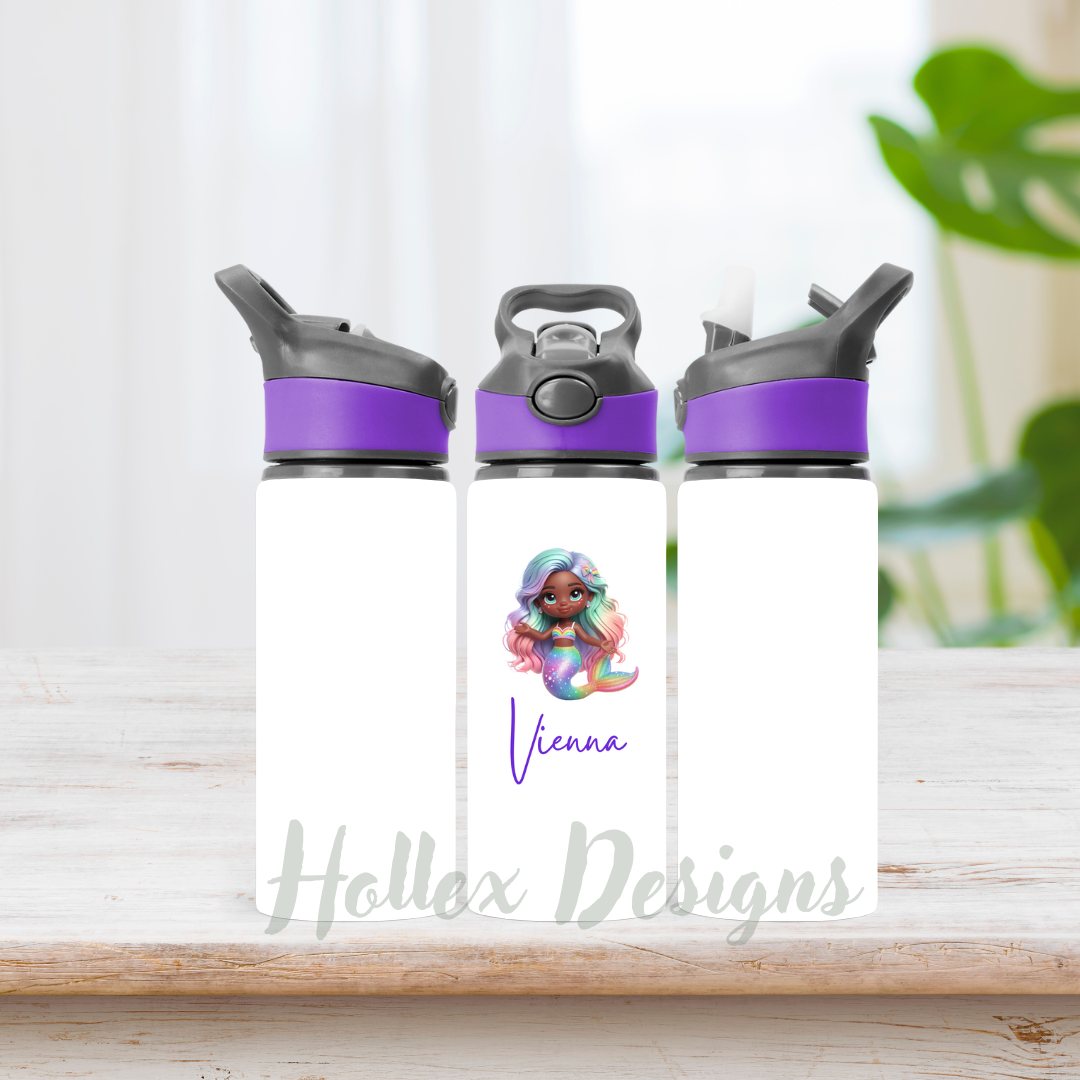 Rainbow Mermaid Water Bottle