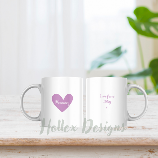 Personalised Full Heart Mug