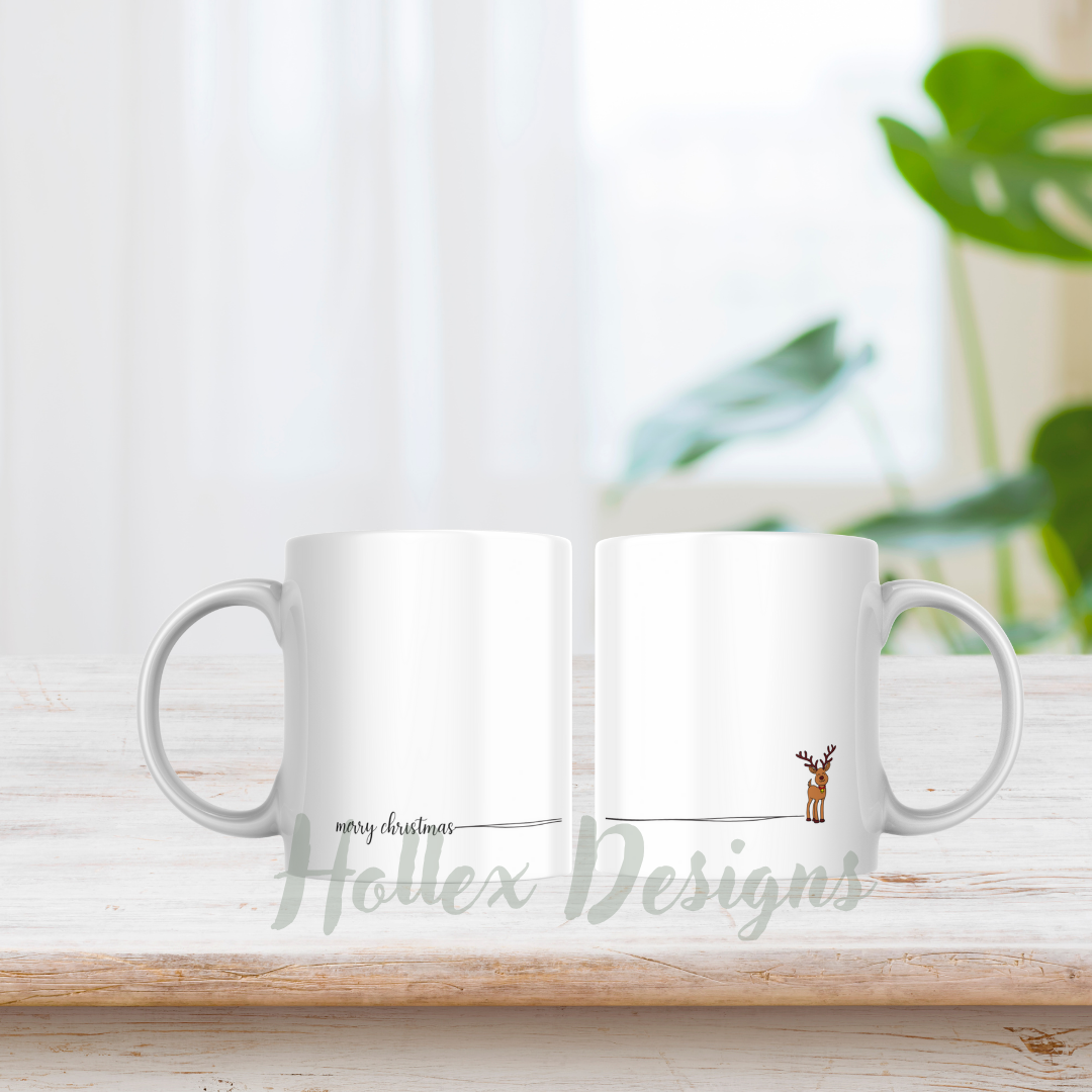 Merry Christmas Reindeer Mug