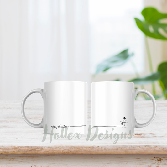 Merry Christmas Snowman Mug