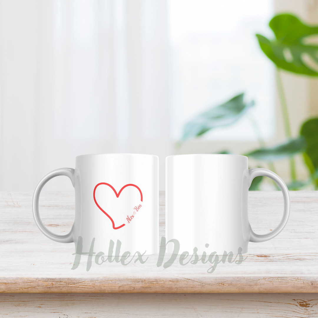 Heart Names Mug